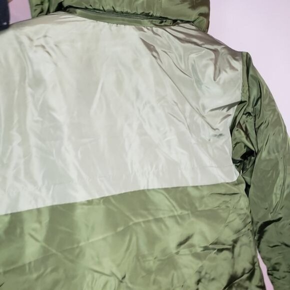 NWT‎ Aqua Puffer Coat Anorak Army Green Hooded Coat Size XS - Picture 7 of 13